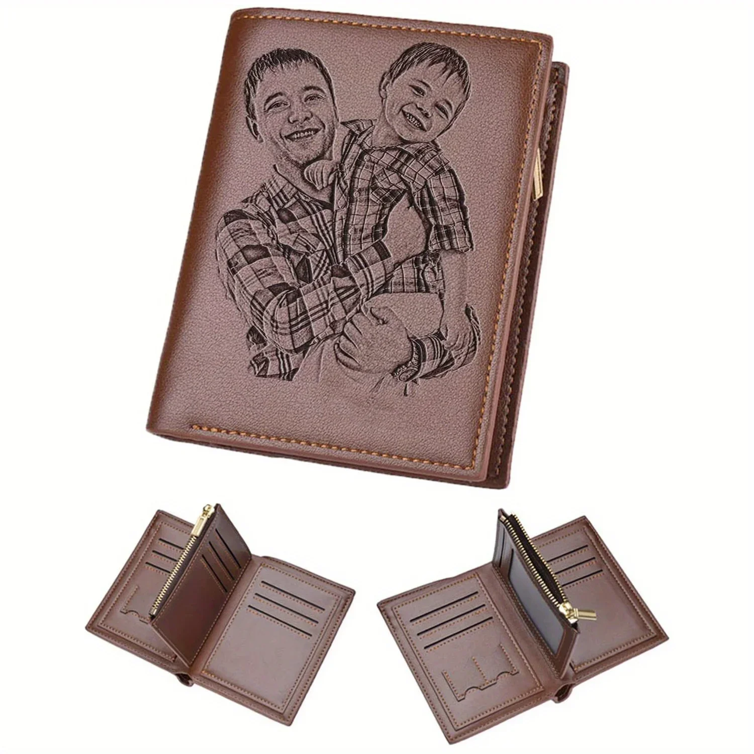Photographic Memory - Мужской фотокошелек с гравировкой на заказ